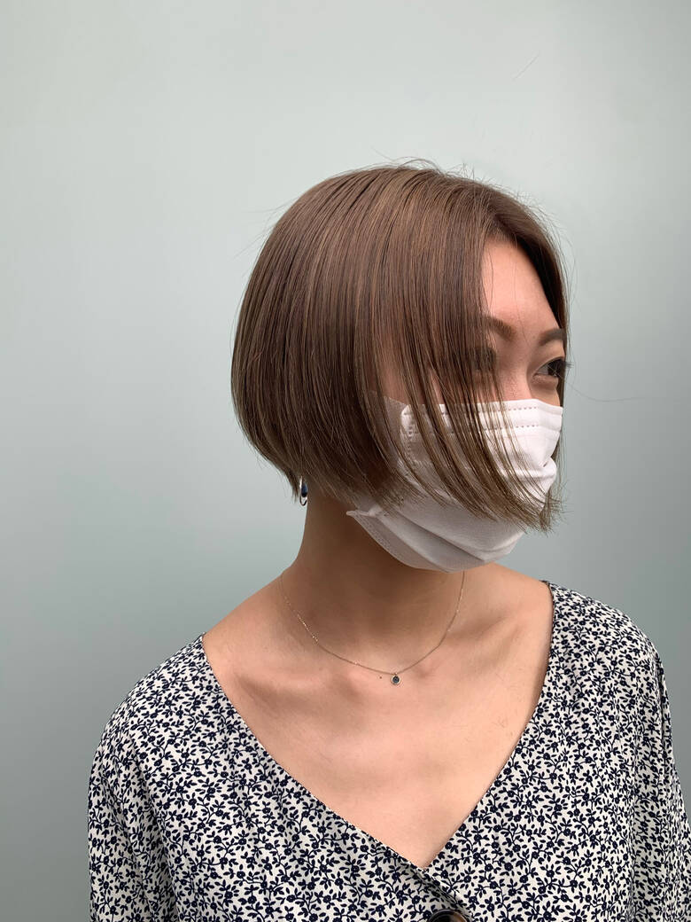 ショート コンサバ ショートボブ ヘアカラー Toni Guy青山 中村楓 5669 Hair