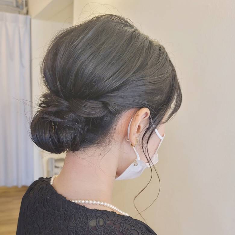 私とマスクとヘアアレンジ 結婚式アレンジ ナチュラル 結婚式 Avant Naoko Miura 大阪 心斎橋 Avant Hair