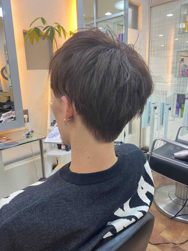 メンズカット ピンクアッシュ メンズショート メンズスタイル 美容室fabric ファブリック 白岩美郷 Hair