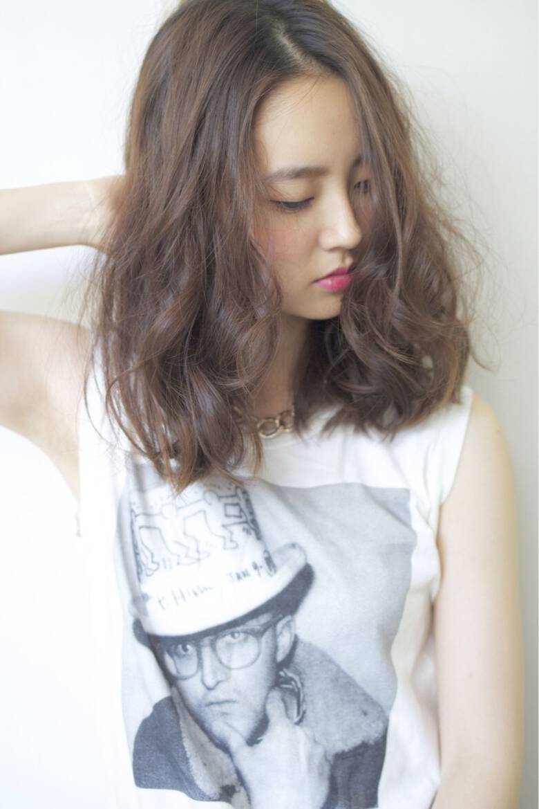 ナチュラル パーマ 大人かわいい ミディアム Hair Salon H 窪谷 初美 Hair