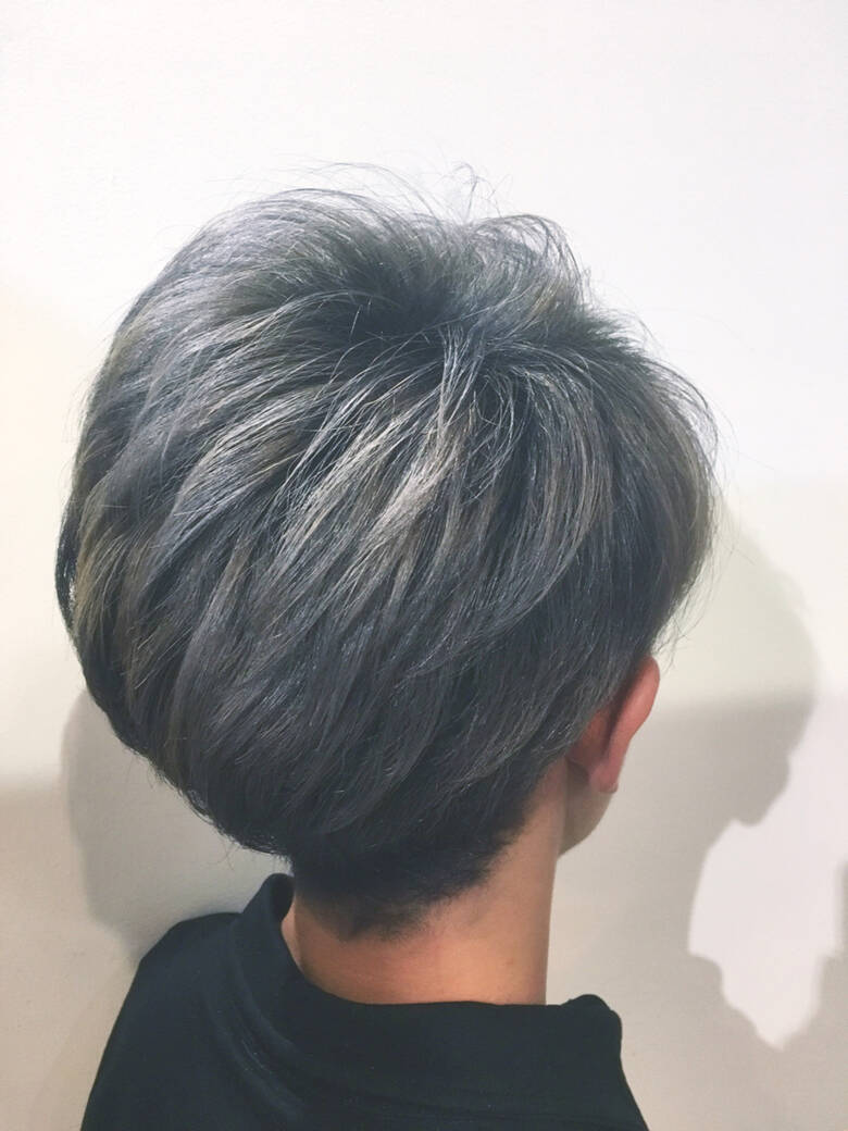 ショート アッシュ ストリート ブリーチ Carpe Diem 筒井 隆由 Hair