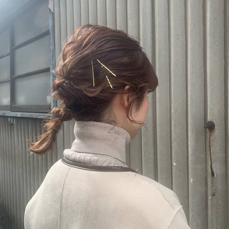 ナチュラル ヘアアレンジ ミディアム Oli あしだちひろ Hair