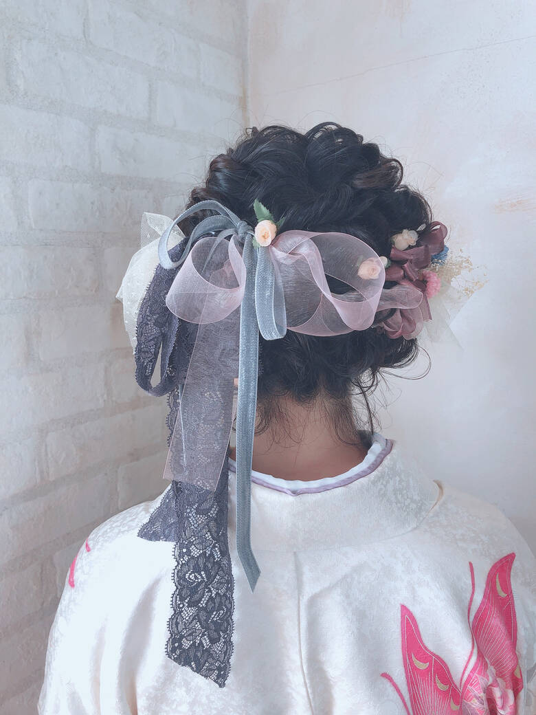 卒業式 リボン ボブアレンジ ボブ Lee Aimer 南堀江 石森 未香 5792 Hair