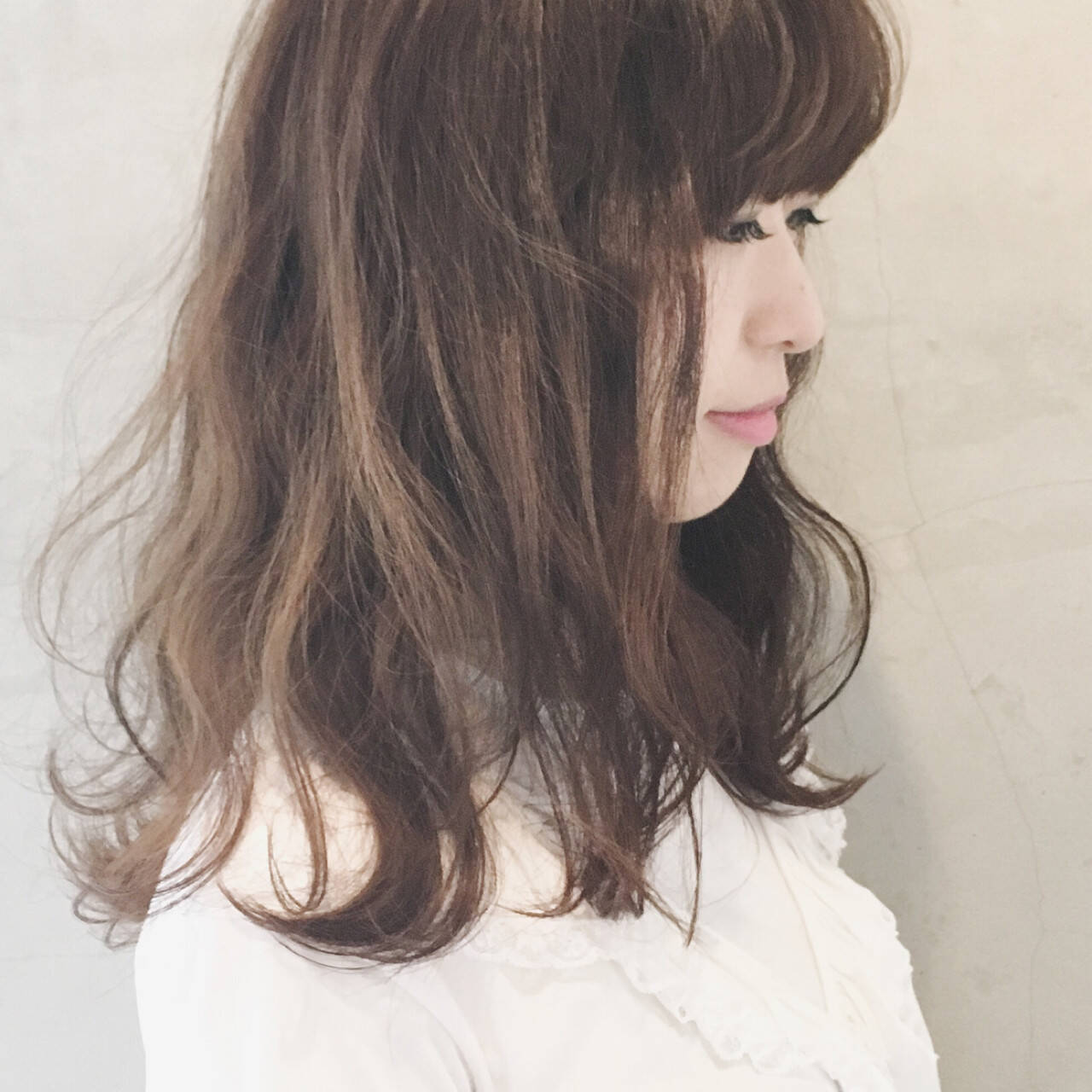 髪型 ロング パーマ ゆるふわ