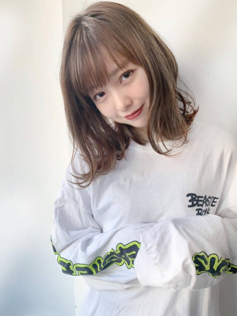 ミディアム パープル ウェーブ くびれカール Juice 小峰孝太 Juice店長 Hair