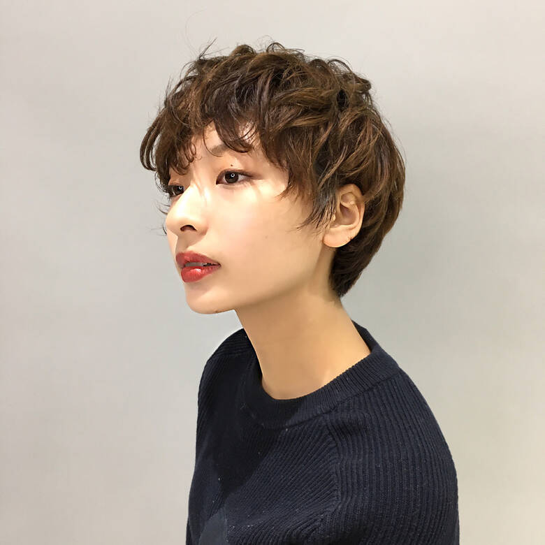 ショートマッシュ ショート 無造作パーマ パーマ Toni Guy青山 中村楓 Hair