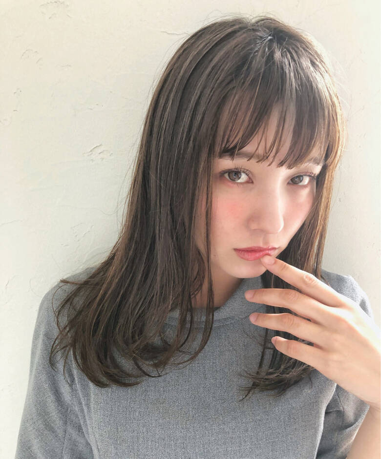 前髪あり オフィス ミディアム デート Joemi By Unami 新宿 内田航 柔らかストレートとミディアムボブ 4112 Hair