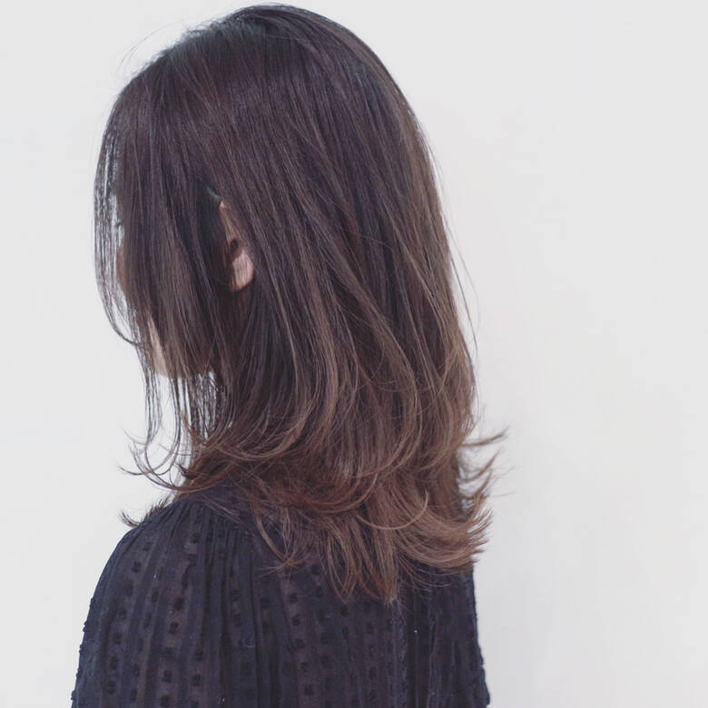 アッシュグレージュ グラデーションカラー オフィス 外国人風カラー Freelance Miyoshi Hair