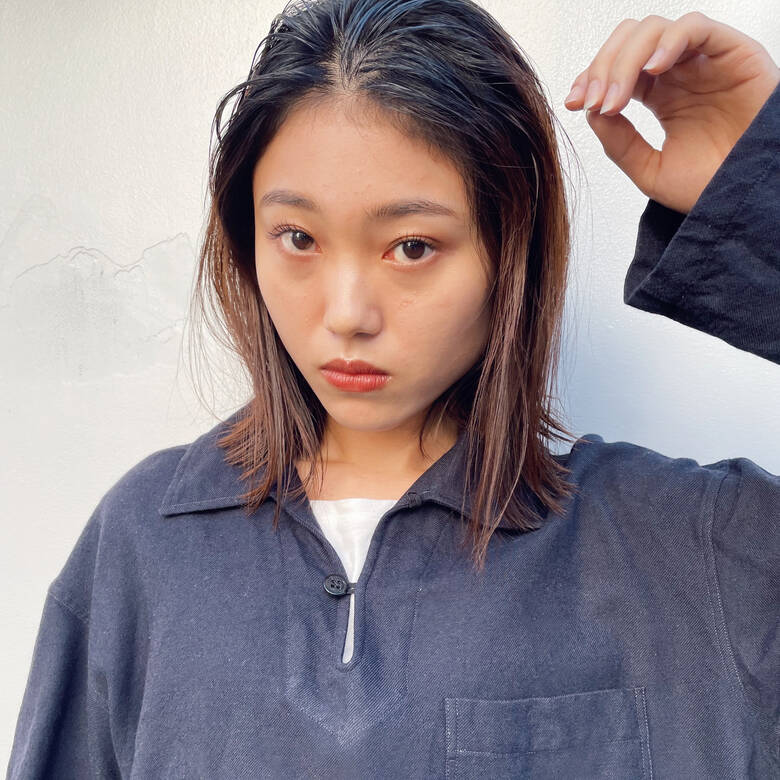 ナチュラル ヘアメイク ボブ サロンモデル Waka Hair