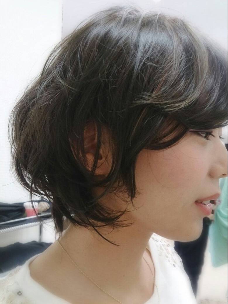 黒髪 ショート グラデーションカラー 重ため リキヤ Hair