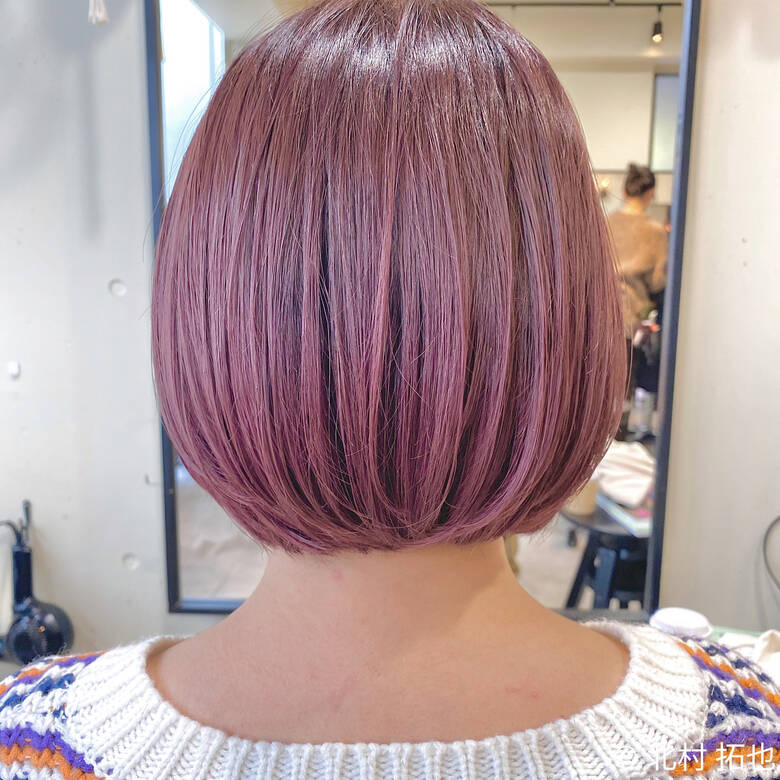 ラズベリーピンク 透明感カラー ピンクバイオレット ブリーチオンカラー The Sector ザ セクター 北村 拓也 Hair