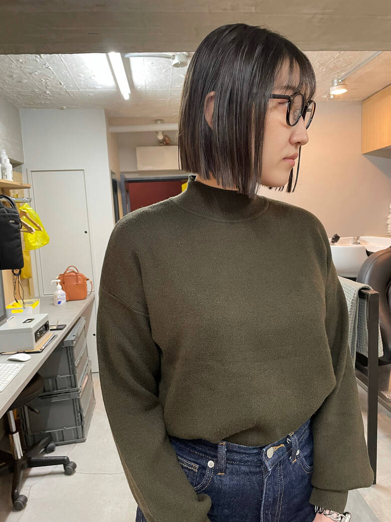 眼鏡 ミニボブ ボブアレンジ ボブ Kiit Waka Hair