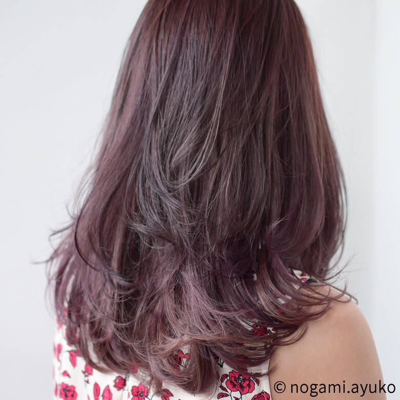 ラベンダー ロング グラデーションカラー ラベンダーピンク Hair Direction Nambu Nogami Ayuko Hair ラベンダー ロング グラデーションカラー ラベンダーピンク Hair Direction Nambu Nogami Ayuko Hair
