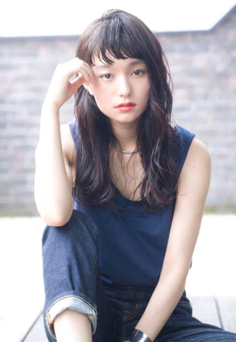 黒髪 外国人風 セミロング パーマ Rojitha 森平 祐介 Rojitha Hair