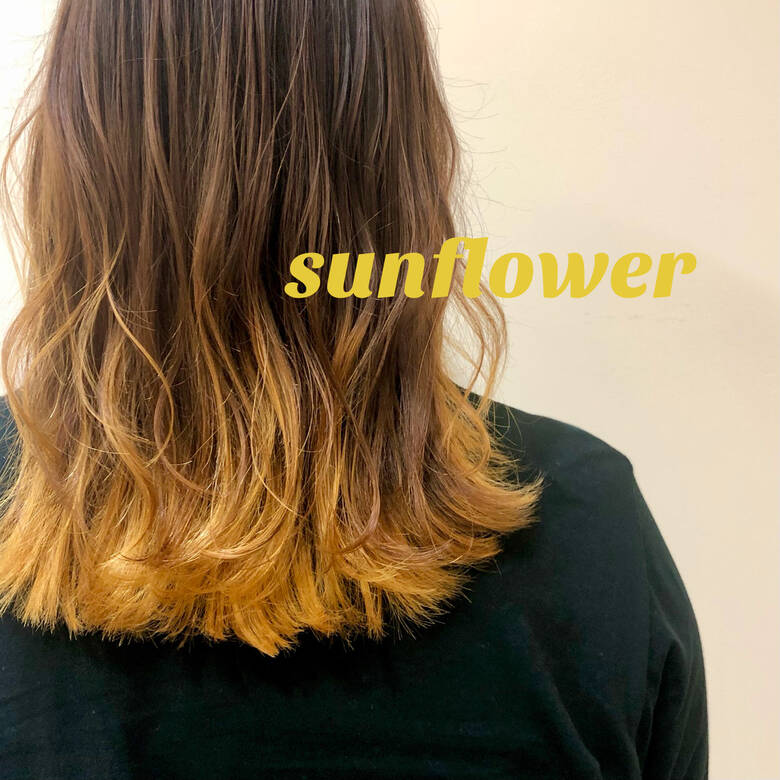 セミロング イエローベージュ ナチュラル ハニーイエロー Kotona 稲見麻利子 Hair