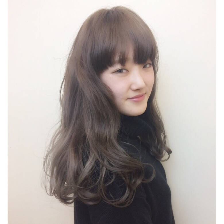 ストリート グレージュ ダブルカラー アッシュグレー Les Garcons 藤野美咲 2484 Hair