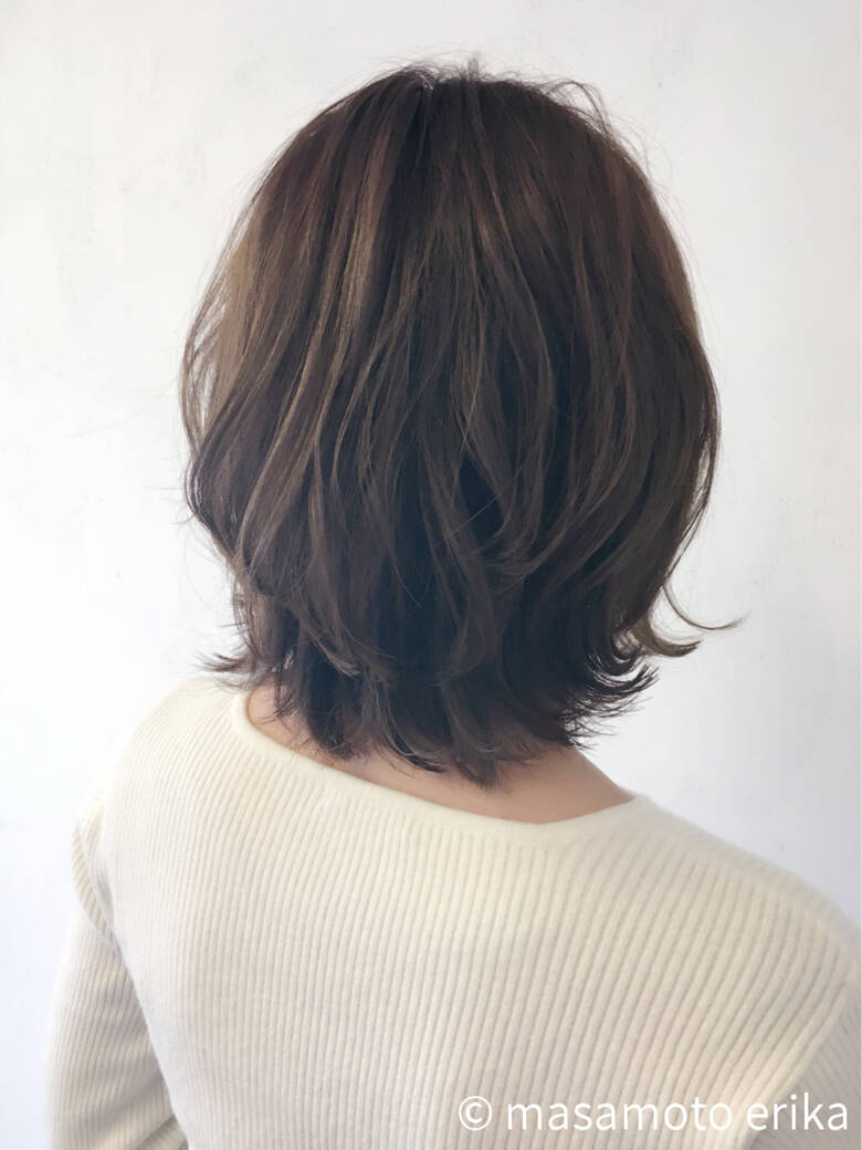 伸ばしかけ ボブ レイヤーカット ナチュラル Marshflag Masamoto Erika Hair 伸ばしかけ ボブ レイヤーカット ナチュラル Marshflag Masamoto Erika Hair