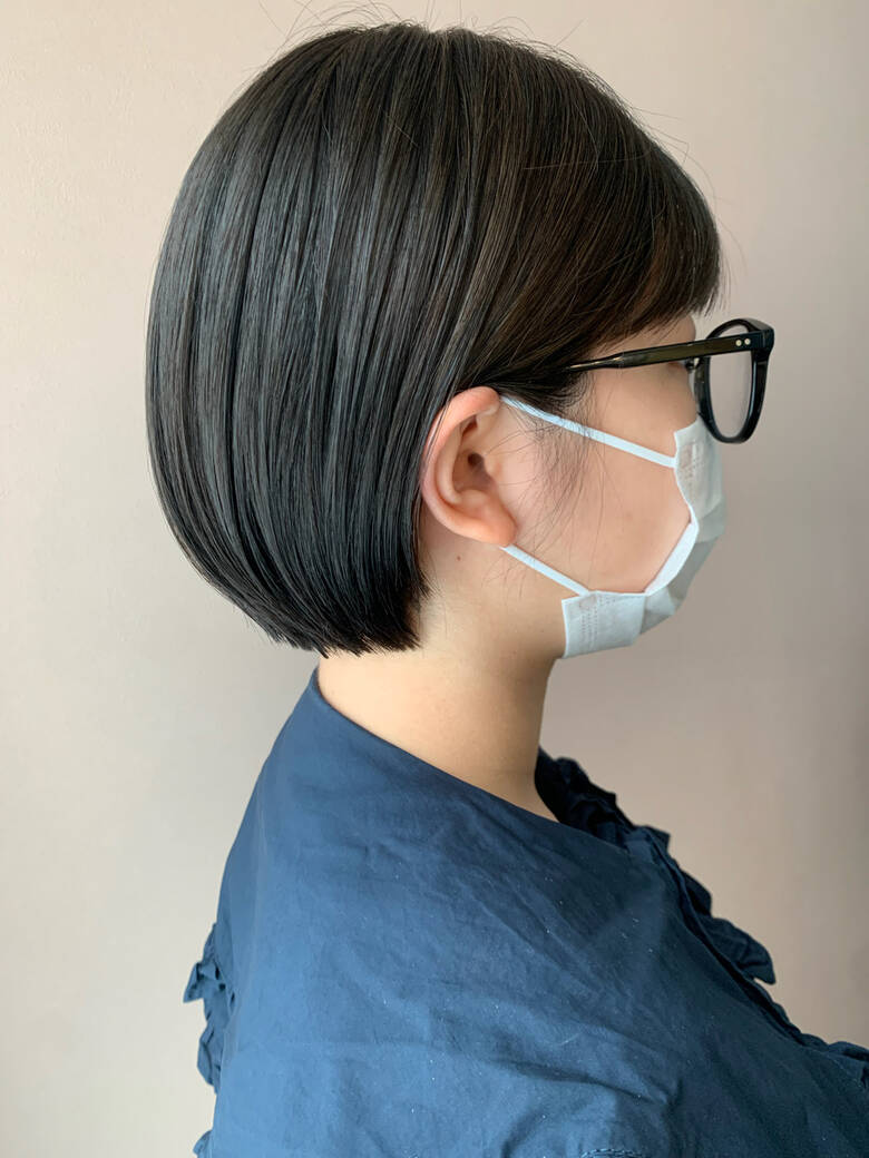 透明感カラー ボブ ショートボブ 10代 Hub Hair 角井 美久 6321 Hair