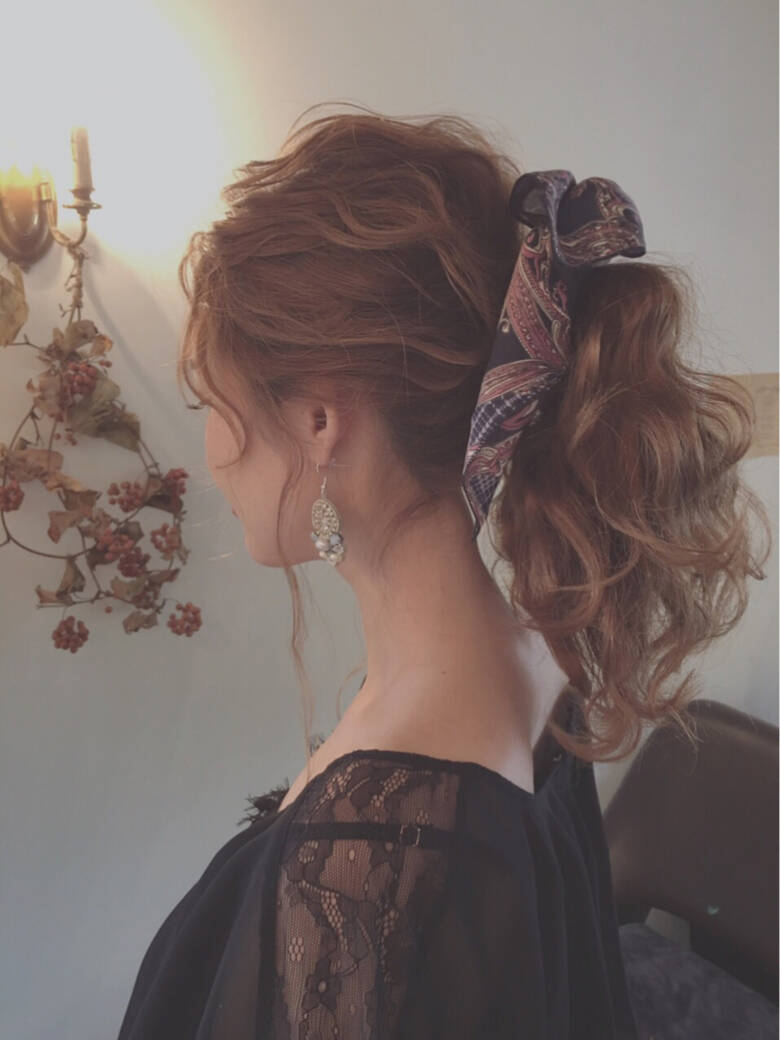 簡単ヘアアレンジ ショート セミロング 外国人風 Alice 岩井祐美子 Alice Hair