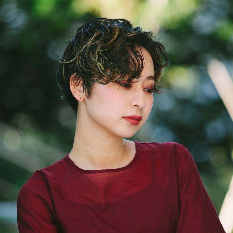 ショート モード かっこいい ウェーブ Peek A Boo Newoman新宿 阿藤俊也 フェイスフレーミング Hair