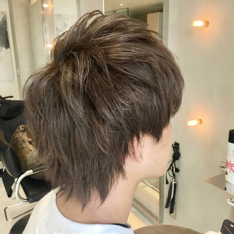 マッシュショート ウルフレイヤー メンズヘア ツーブロック Gallica Minami Aoyama 竹之内 蔵人 Hair