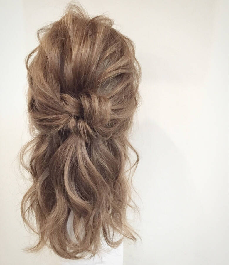 ショート セミロング 簡単ヘアアレンジ ゆるふわ Wooluuw 平岡 歩 8769 Hair