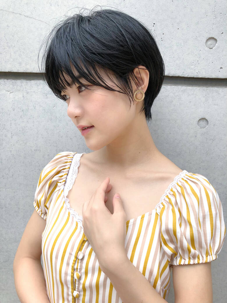 ショートボブ ショート ベリーショート 黒髪 Moriofromlondon 大島知子 5851 Hair