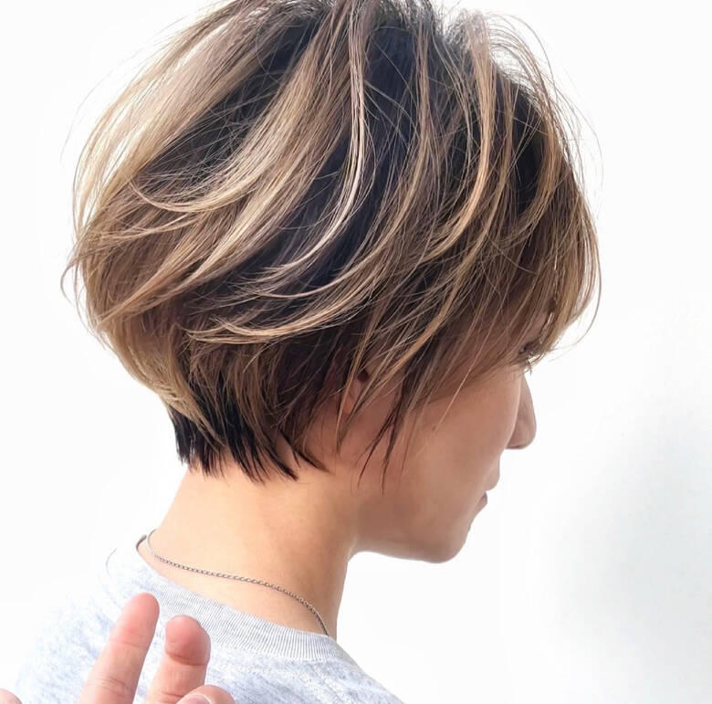 ショートカット 切りっぱなしボブ ハンサムショート ショート I Omotesando I Omotesando新屋敷 Hair