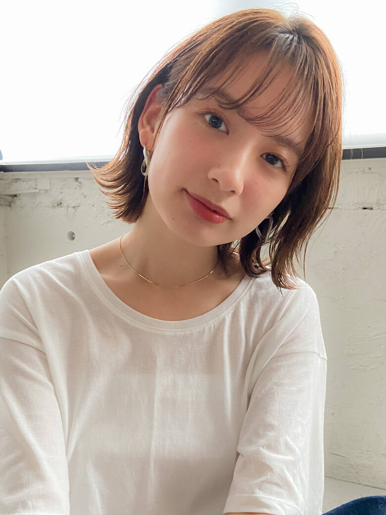 デジタルパーマ 切りっぱなしボブ くびれボブ ナチュラル Dydi 表参道 大洞拓也 Dydi表参道 代表 Hair