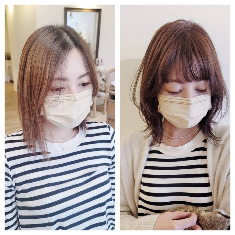 ショートレイヤー 外はね レイヤーボブ 前髪あり Avant Naoko Miura 大阪 心斎橋 Avant Hair