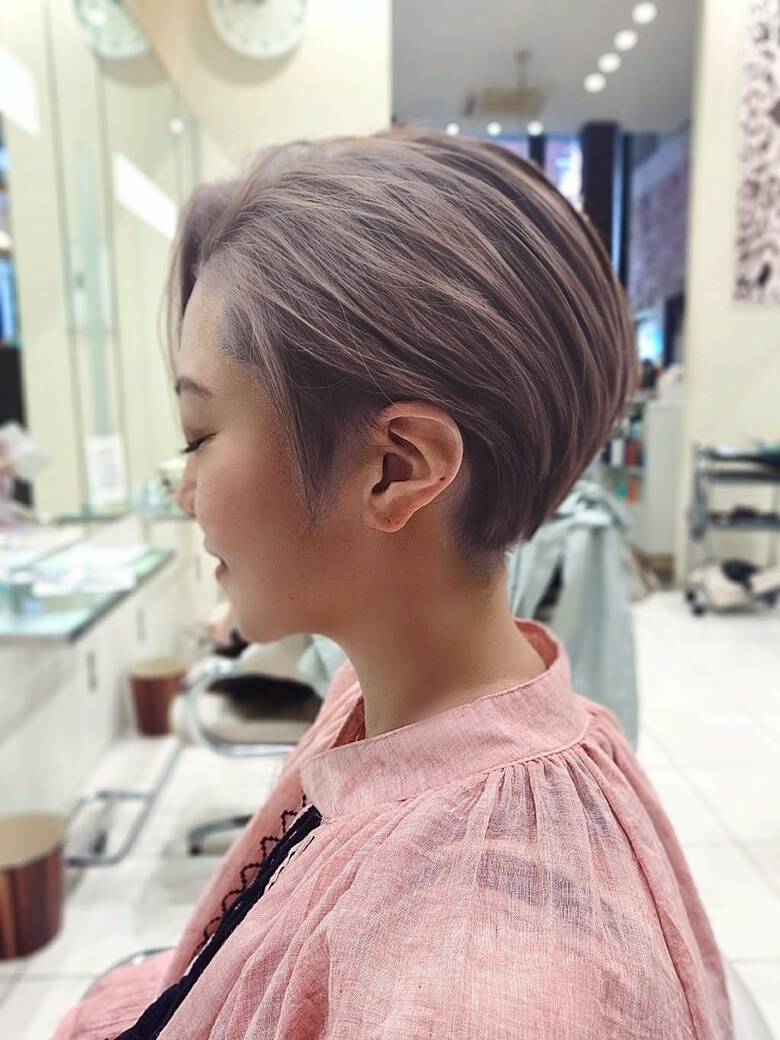 ショートボブ ミニボブ ナチュラル ショートヘア Visage Genuine 横徳憲史 Hair