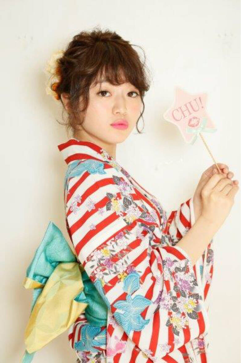 花火大会 ヘアアレンジ 夏 ピュア Apish Ginza Apish Ginza 青木杏奈 1841 Hair