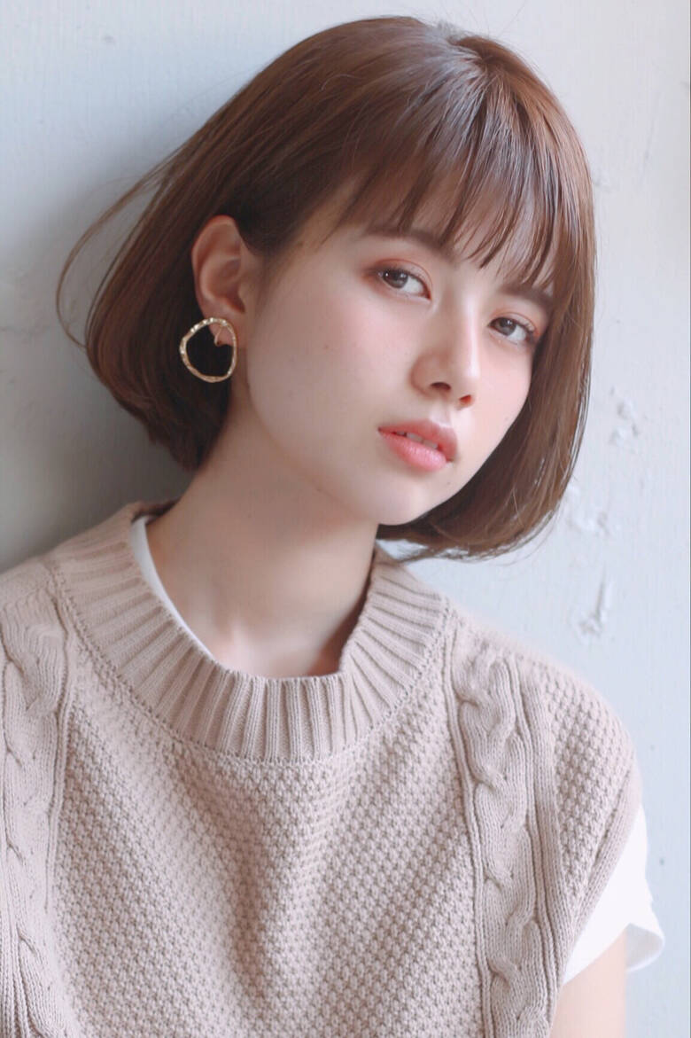 ボブ デジタルパーマ アンニュイほつれヘア ナチュラル Dyplus 鎗田聖乃 やりたさとの Dyplus 表参道 Hair