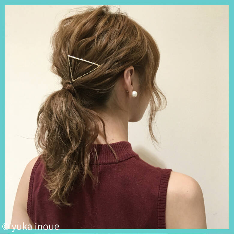大人かわいい 簡単ヘアアレンジ ヘアアレンジ ゆるふわ ヘアメイクwill都島店 Yuka Inoue 11 Hair