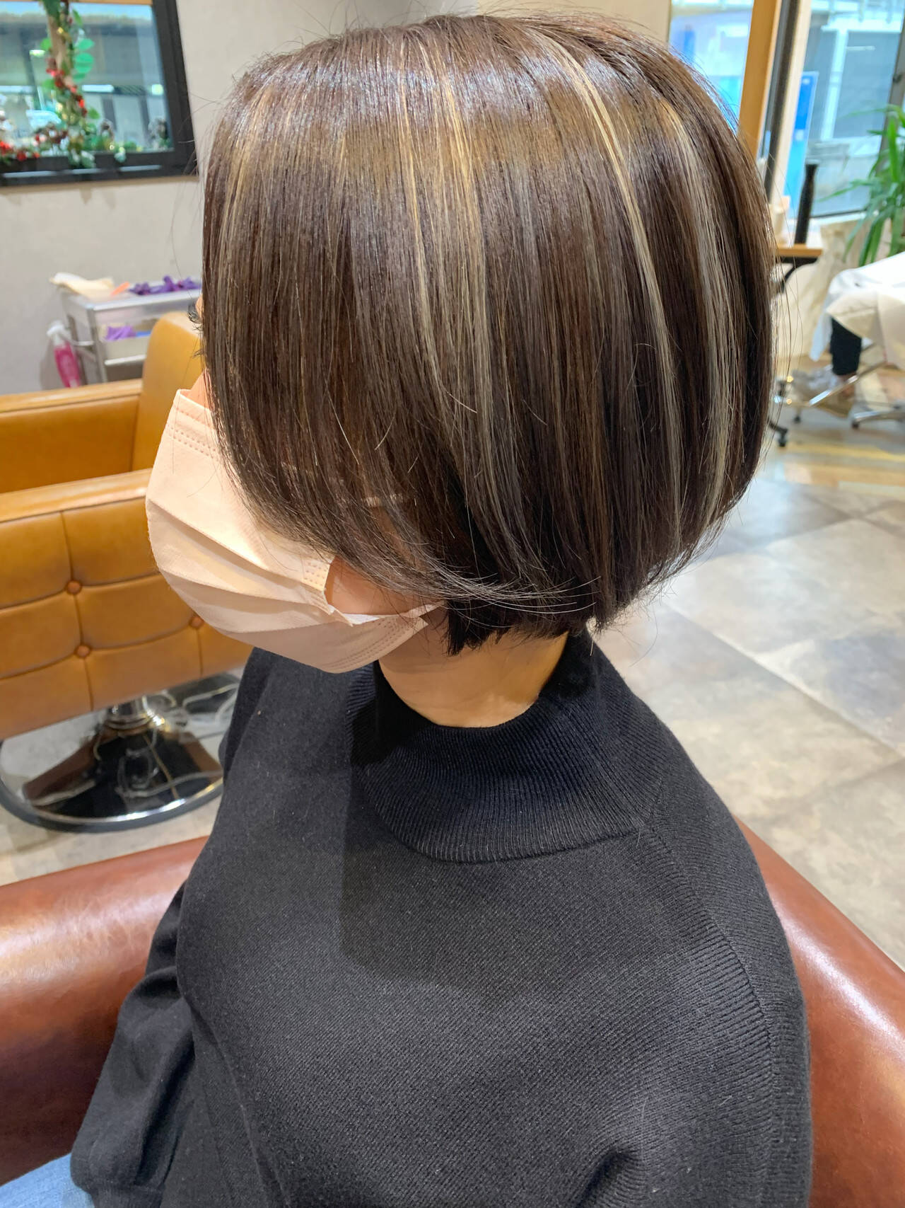 ショートボブ ハイライト ショートヘア モード I Le Raum 関 郁哉 Hair