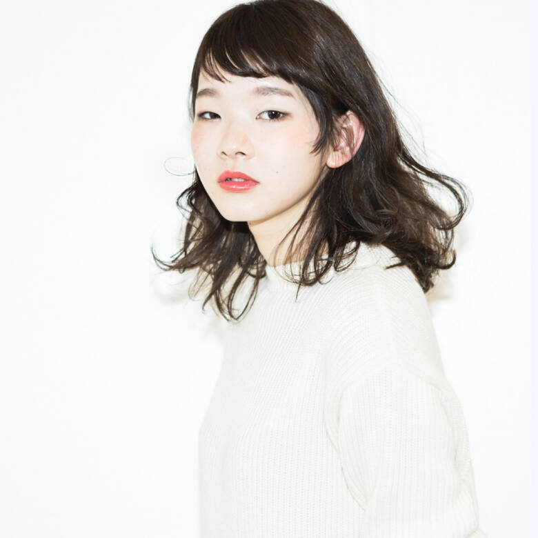 ナチュラル パーマ 黒髪 ミディアム Giulietta ジュリエッタ 和田 圭史 Hair