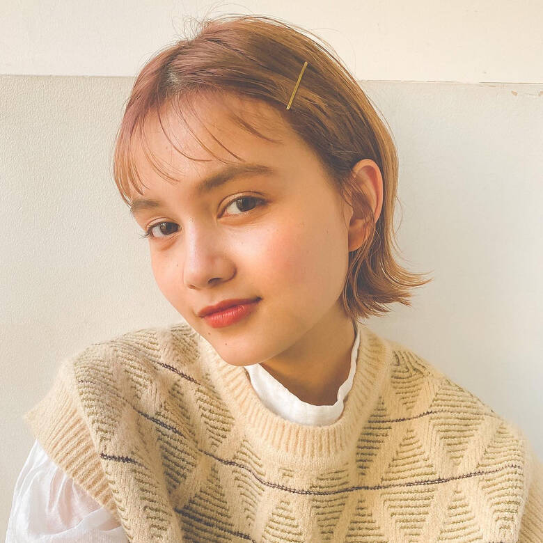 シースルーバング ベビーバング ナチュラル ボブ Garden Aoyama Garden Harajuku 塩見 Hair