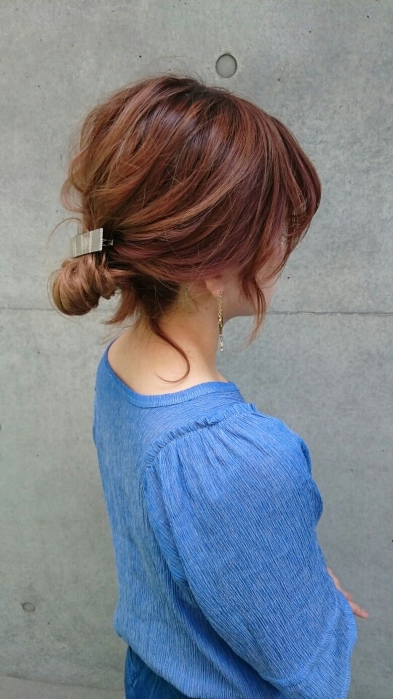 無造作 ゆるふわ ヘアアレンジ 簡単ヘアアレンジ 花やの前の美容室 まりえ Hair