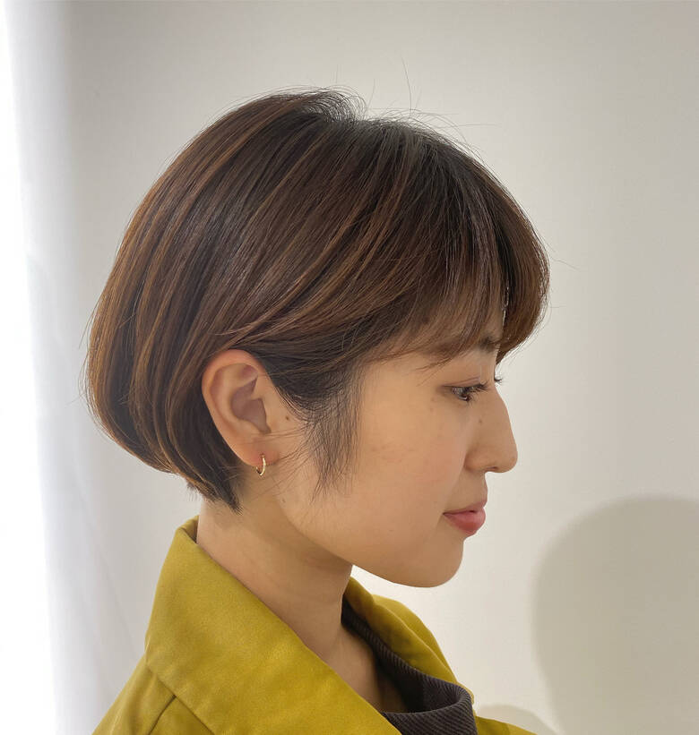 切りっぱなしボブ 毛先パーマ ミニボブ ボブ Mod S Hair二子玉川店 モッズヘア宮下遥 ナチュラル シンプル モード 5061 Hair