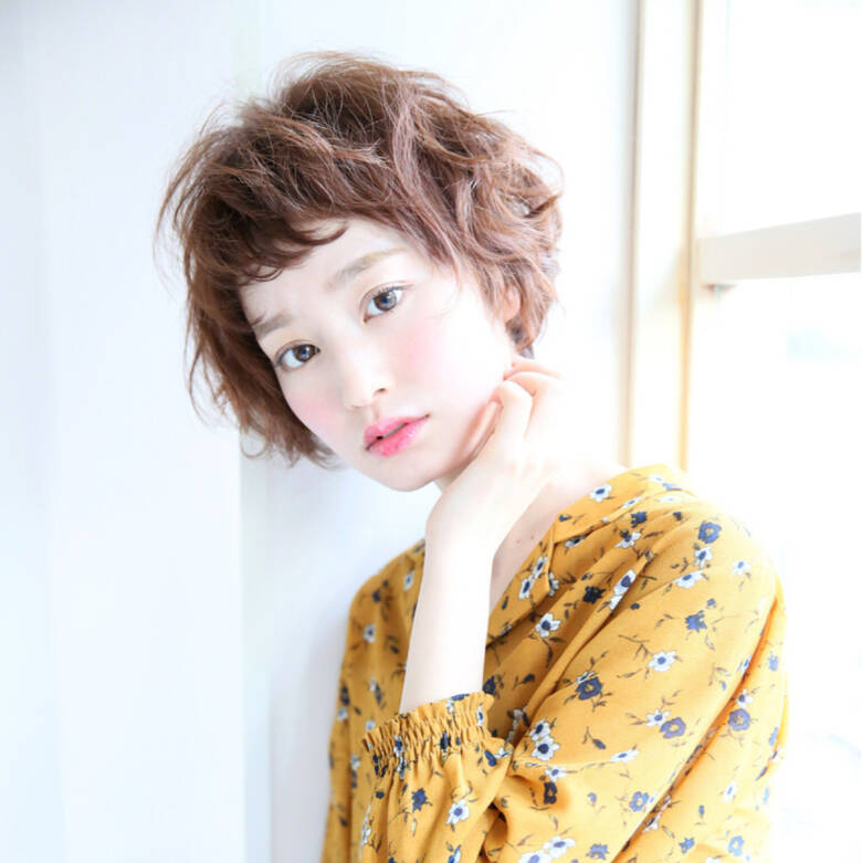 外国人風 ショートボブ 簡単 パーマ Madu 柾木 ひかる Hair