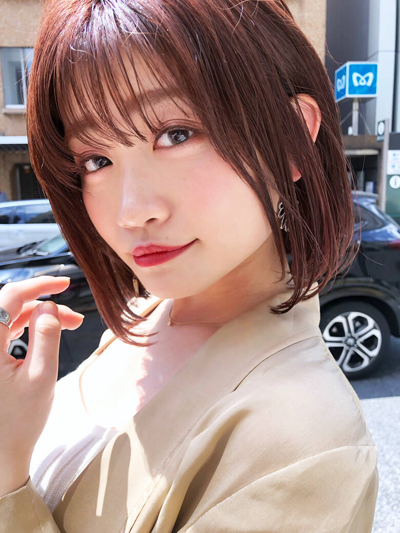 大人ミディアム まとまるボブ 切りっぱなしボブ ナチュラル Go Today Shaire Salon 日野 達也 Hair
