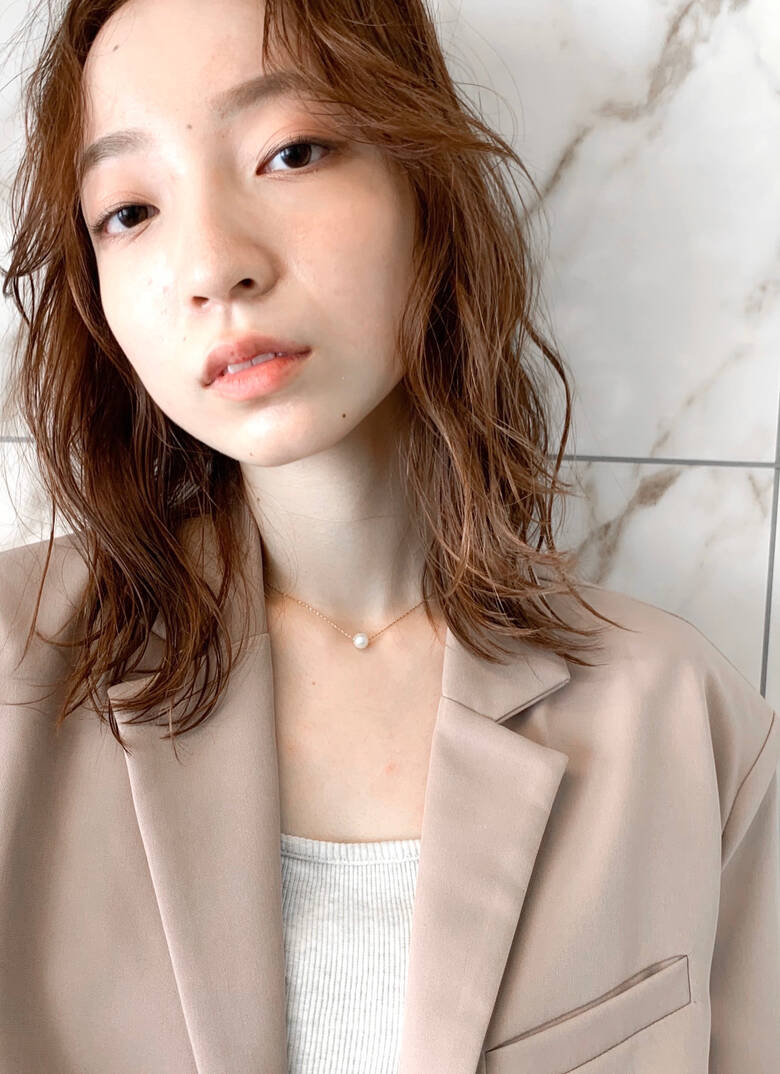 ナチュラル ミディアム Masena 表参道 Masena オウシデン Hair