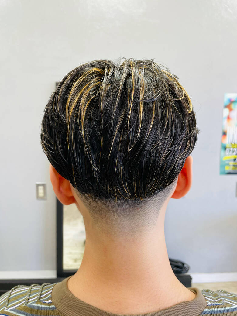 フェードカット メッシュ ストリート ミディアム Homies ホーミーズ ひのもと そういちろう 石川県 Homies Hair