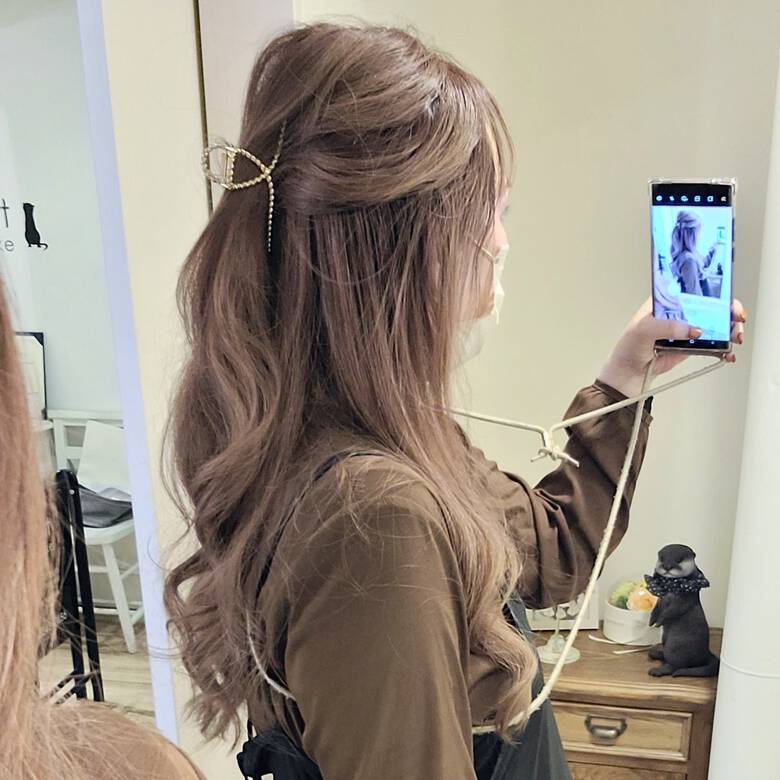 ヘアアレンジ セルフアレンジ ロング ナチュラル Avant Naoko Miura 大阪 心斎橋 Avant Hair