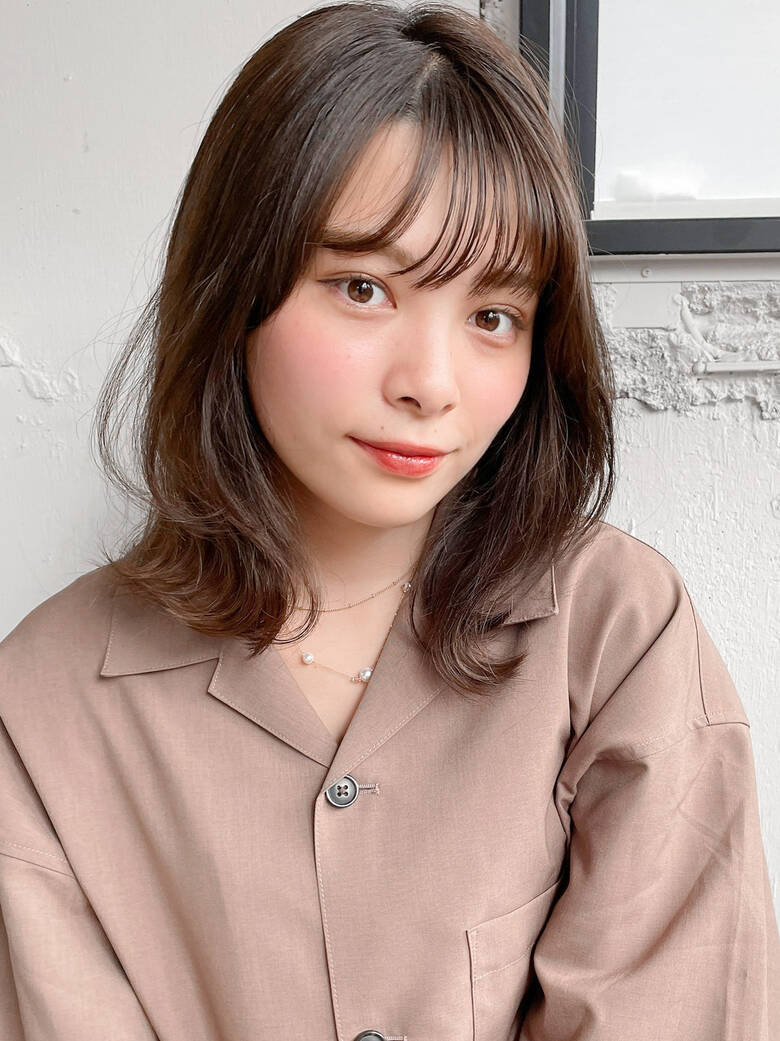 ゆるふわパーマ レイヤーカット ミディアム ナチュラル Dydi表参道 本田結 ほんだゆい Dydi表参道 Hair