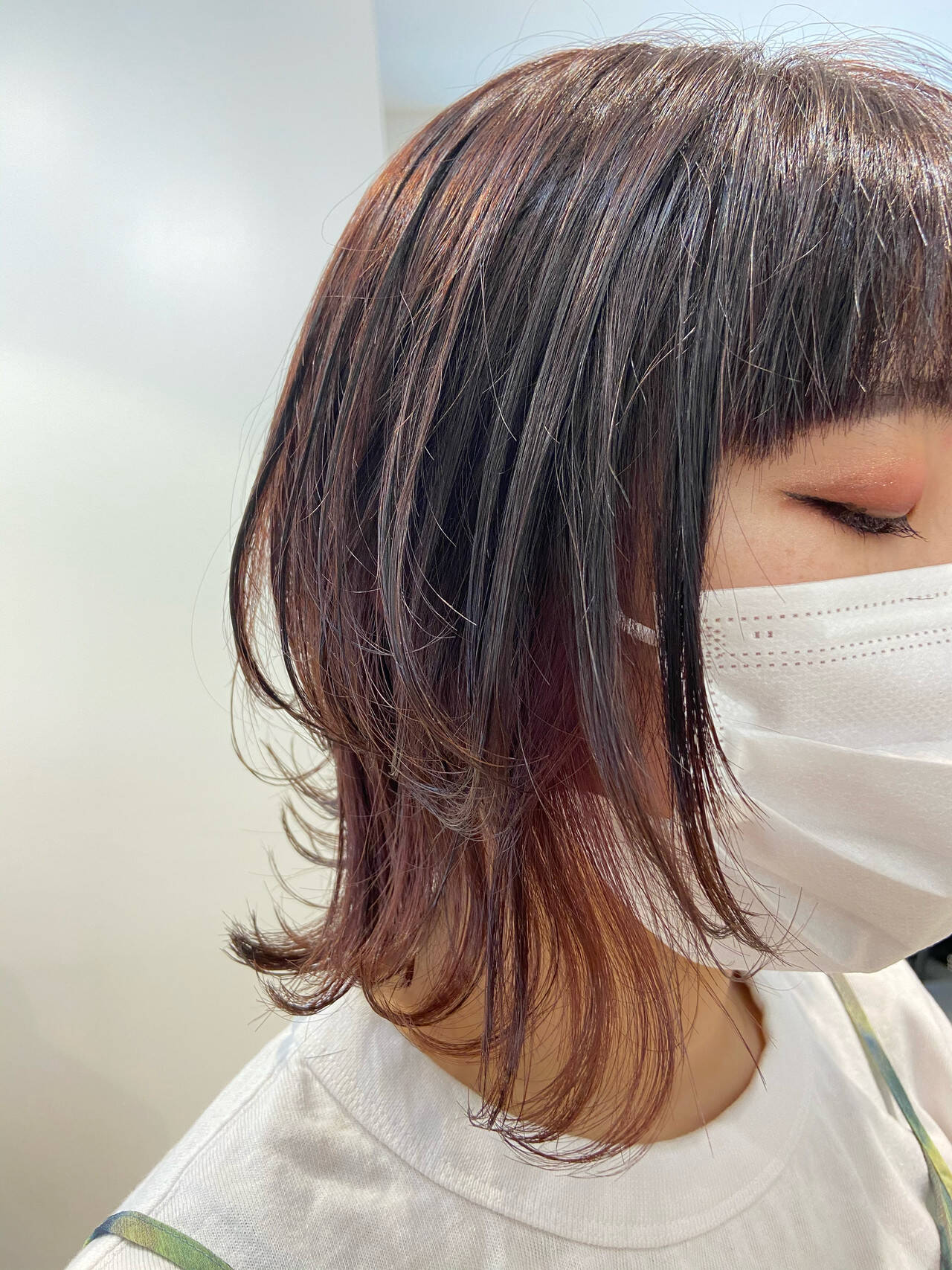 髪型 ショート インナーカラー