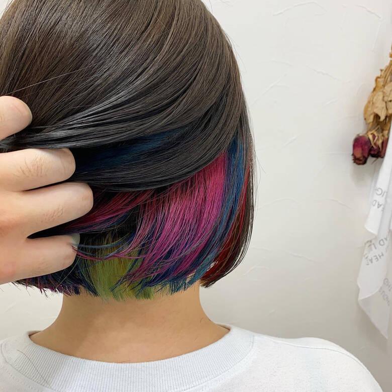 カラフルカラー ショートボブ ボブ ガーリー Toledo8 Yokohama 譽田 竜乃介 Hair