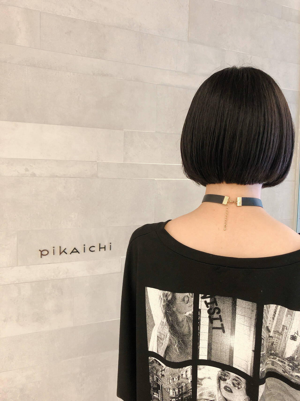 ストリート ボブ ショートヘア 切りっぱなしボブ Pikaichi 熊本上通り店 稲野 剛 5816 Hair
