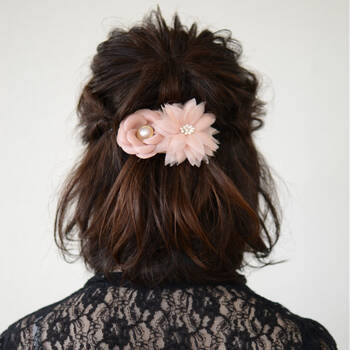 ボブ向け 浴衣に合わせる 簡単ハーフアップアレンジ Hair