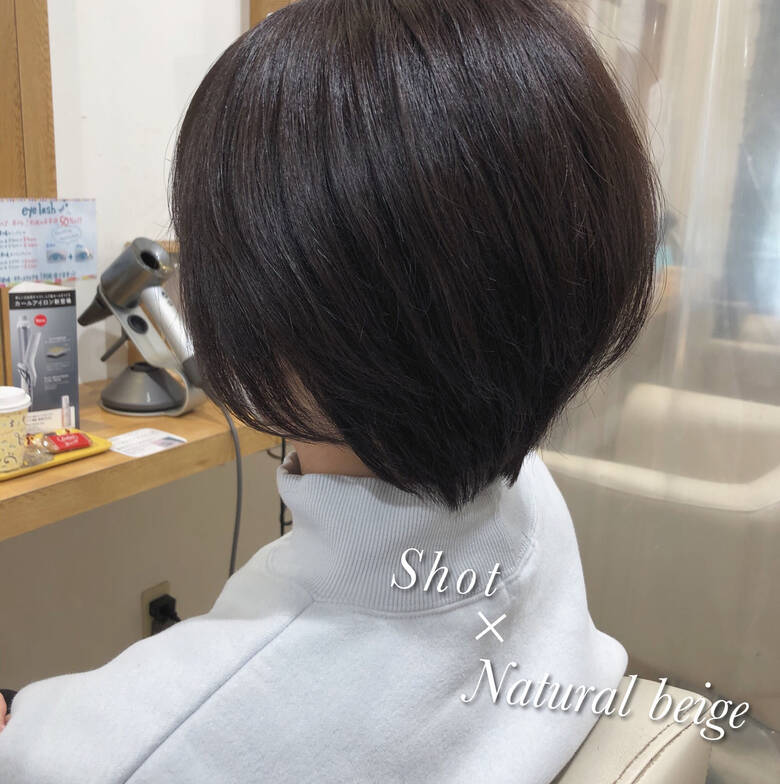 透明感カラー 大人ショート ショートヘア ショートボブ ナンバーウタ天王寺店 三盃 宏人 Hair